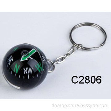 Mini Ball Compass Keychain (C2806)